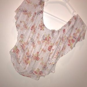 Off the shoulder midriff top